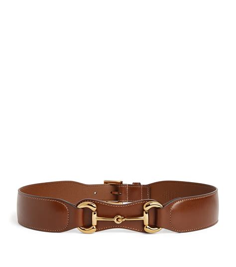 gucci horsebit belt brown